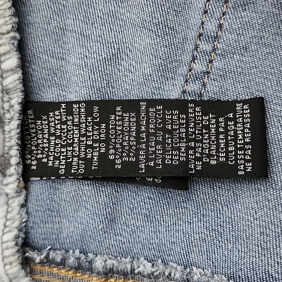 ⭐️3/ $30⭐️ Wax Jean Los Angeles California Blue Denim Jean Mini Skirt Size S - Picture 7 of 15